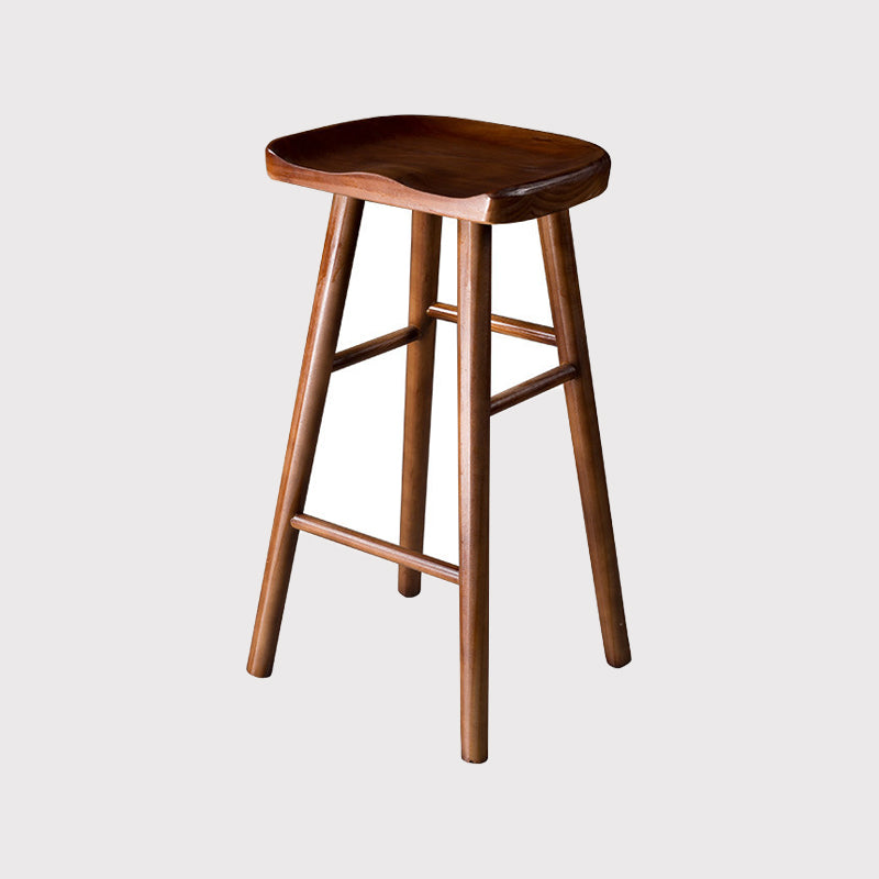 Contemporary Pine Solid Wood Bar Stool Footrest Bristol Stool Clearhalo 'Bar Furniture' 'Bar Stools' 'bar_stools' 'Furniture' 'furniture_bar_stools' 'Kitchen & Dining Furniture' 4829529