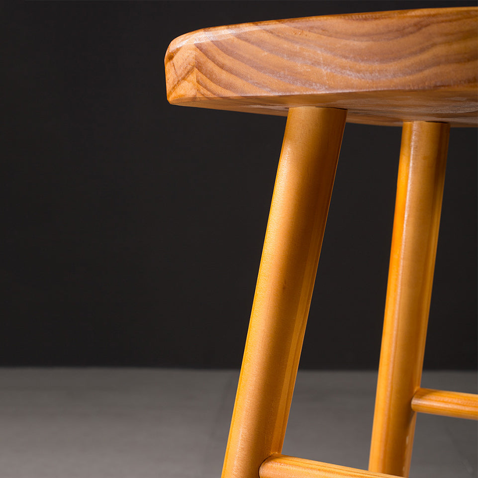 Contemporary Pine Solid Wood Bar Stool Footrest Bristol Stool Clearhalo 'Bar Furniture' 'Bar Stools' 'bar_stools' 'Furniture' 'furniture_bar_stools' 'Kitchen & Dining Furniture' 4829532