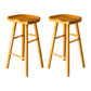 Contemporary Pine Solid Wood Bar Stool Footrest Bristol Stool Natural Set of 2 Short Stool(22"H) Clearhalo 'Bar Furniture' 'Bar Stools' 'bar_stools' 'Furniture' 'furniture_bar_stools' 'Kitchen & Dining Furniture' 4829535