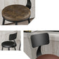 Modern Backrest Counter Stool Iron Cafe Bar Stool with Leather Cushion and Pedal Clearhalo 'Bar Furniture' 'Bar Stools' 'bar_stools' 'furn' 'furn_bar_stools' 'Furniture' 'furniture_bar_stools' 'Kitchen & Dining Furniture' 4829687