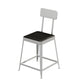 Contemporary Restaurant Iron Barstool Matte Finish Footrest Stool Clearhalo 'Bar Furniture' 'Bar Stools' 'bar_stools' 'furn' 'furn_bar_stools' 'Furniture' 'furniture_bar_stools' 'Kitchen & Dining Furniture' 4829876