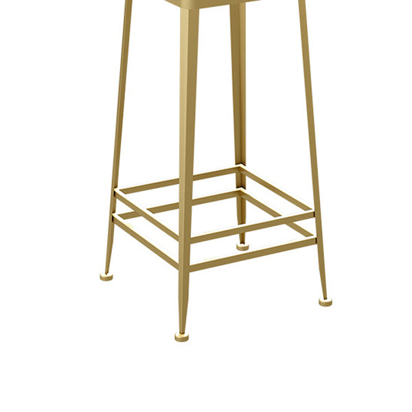 Contemporary Restaurant Iron Barstool Matte Finish Footrest Stool Clearhalo 'Bar Furniture' 'Bar Stools' 'bar_stools' 'furn' 'furn_bar_stools' 'Furniture' 'furniture_bar_stools' 'Kitchen & Dining Furniture' 4829878