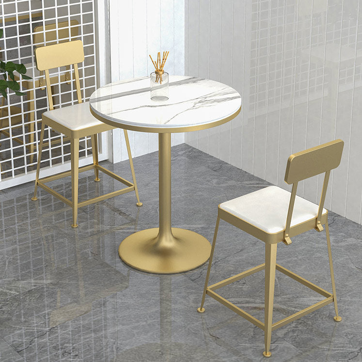 Contemporary Restaurant Iron Barstool Matte Finish Footrest Stool Clearhalo 'Bar Furniture' 'Bar Stools' 'bar_stools' 'furn' 'furn_bar_stools' 'Furniture' 'furniture_bar_stools' 'Kitchen & Dining Furniture' 4829880