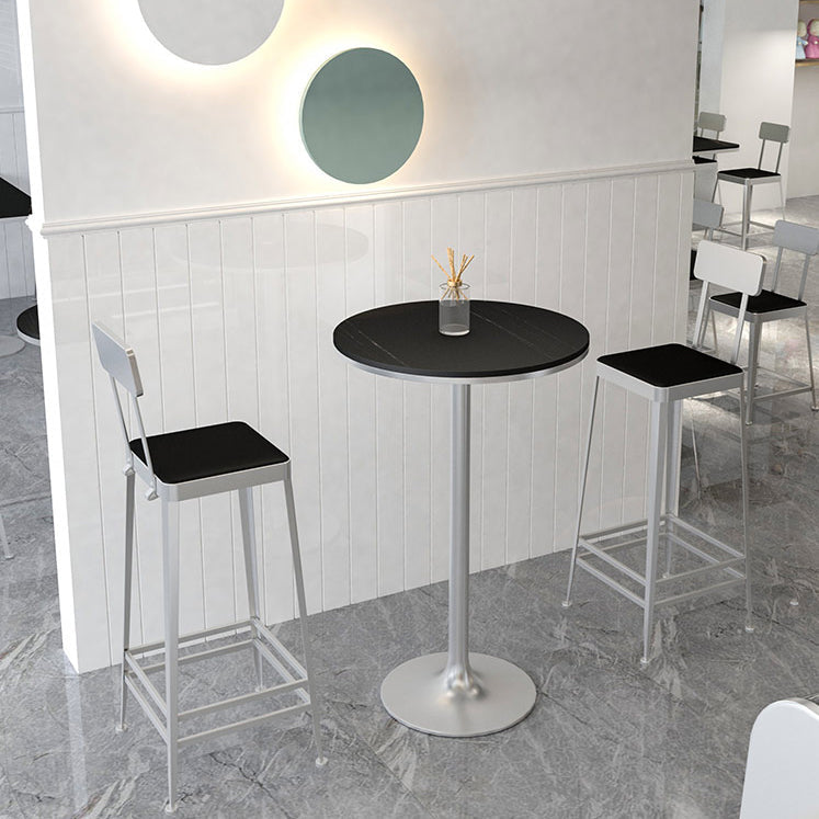 Contemporary Restaurant Iron Barstool Matte Finish Footrest Stool Clearhalo 'Bar Furniture' 'Bar Stools' 'bar_stools' 'furn' 'furn_bar_stools' 'Furniture' 'furniture_bar_stools' 'Kitchen & Dining Furniture' 4829882