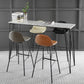 Contemporary Matte Finish Footrest Barstool Leather Home Stool Clearhalo 'Bar Furniture' 'Bar Stools' 'bar_stools' 'Furniture' 'furniture_bar_stools' 'Kitchen & Dining Furniture' 4829888