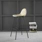 Contemporary Matte Finish Footrest Barstool Leather Home Stool Clearhalo 'Bar Furniture' 'Bar Stools' 'bar_stools' 'Furniture' 'furniture_bar_stools' 'Kitchen & Dining Furniture' 4829891