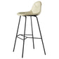 Contemporary Matte Finish Footrest Barstool Leather Home Stool Beige 1 Piece Clearhalo 'Bar Furniture' 'Bar Stools' 'bar_stools' 'Furniture' 'furniture_bar_stools' 'Kitchen & Dining Furniture' 4829903