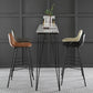 Contemporary Matte Finish Footrest Barstool Leather Home Stool Clearhalo 'Bar Furniture' 'Bar Stools' 'bar_stools' 'Furniture' 'furniture_bar_stools' 'Kitchen & Dining Furniture' 4829909