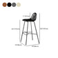 Contemporary Matte Finish Footrest Barstool Leather Home Stool Clearhalo 'Bar Furniture' 'Bar Stools' 'bar_stools' 'Furniture' 'furniture_bar_stools' 'Kitchen & Dining Furniture' 4829912