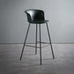 Modern Style Low Back Bar-stool PU Leather Bar Stool with Metal Legs Green 1 Piece Clearhalo 'Bar Furniture' 'Bar Stools' 'bar_stools' 'Furniture' 'furniture_bar_stools' 'Kitchen & Dining Furniture' 4830018