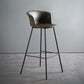 Modern Style Low Back Bar-stool PU Leather Bar Stool with Metal Legs Coffee 1 Piece Clearhalo 'Bar Furniture' 'Bar Stools' 'bar_stools' 'Furniture' 'furniture_bar_stools' 'Kitchen & Dining Furniture' 4830019