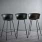 Modern Style Low Back Bar-stool PU Leather Bar Stool with Metal Legs Clearhalo 'Bar Furniture' 'Bar Stools' 'bar_stools' 'Furniture' 'furniture_bar_stools' 'Kitchen & Dining Furniture' 4830035