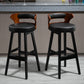 Industrial Style Low Back Bar-stool Wooden Bar Stool with Wooden Legs Clearhalo 'Bar Furniture' 'Bar Stools' 'bar_stools' 'Furniture' 'furniture_bar_stools' 'Kitchen & Dining Furniture' 4830046
