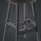 Industrial Style Low Back Bar-stool Wooden Bar Stool with Wooden Legs Clearhalo 'Bar Furniture' 'Bar Stools' 'bar_stools' 'Furniture' 'furniture_bar_stools' 'Kitchen & Dining Furniture' 4830059