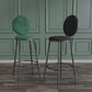 Glam Round Bar and Counter Stool Metal Low Back Stool with 4 Legs Clearhalo 'Bar Furniture' 'Bar Stools' 'bar_stools' 'furn' 'furn_bar_stools' 'Furniture' 'furniture_bar_stools' 'Kitchen & Dining Furniture' 4830073