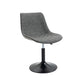 Industrial Bar and Counter Stool Adjustable Height Stool with Pedestal Base in Black Grey 1 Piece Short Stool(18"H) Clearhalo 'Bar Furniture' 'Bar Stools' 'bar_stools' 'furn' 'furn_bar_stools' 'Furniture' 'furniture_bar_stools' 'Kitchen & Dining Furniture' 4830137