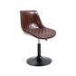 Industrial Bar and Counter Stool Adjustable Height Stool with Pedestal Base in Black Yellow-Brown 1 Piece Short Stool(18"H) Clearhalo 'Bar Furniture' 'Bar Stools' 'bar_stools' 'furn' 'furn_bar_stools' 'Furniture' 'furniture_bar_stools' 'Kitchen & Dining Furniture' 4830146