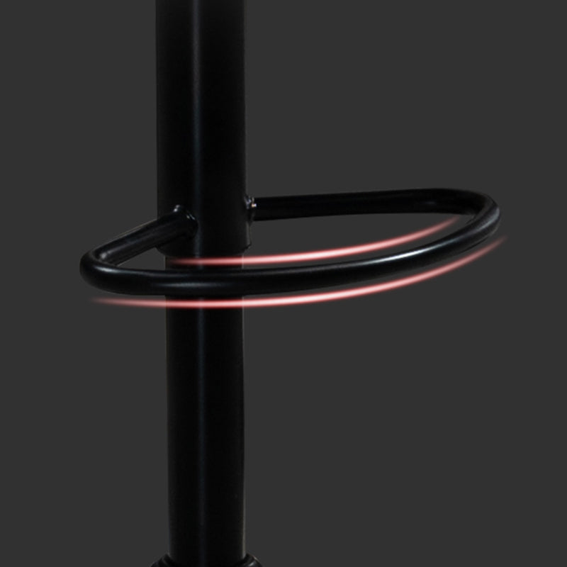 Industrial Bar and Counter Stool Adjustable Height Stool with Pedestal Base in Black Clearhalo 'Bar Furniture' 'Bar Stools' 'bar_stools' 'furn' 'furn_bar_stools' 'Furniture' 'furniture_bar_stools' 'Kitchen & Dining Furniture' 4830149