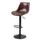 Industrial Bar and Counter Stool Adjustable Height Stool with Pedestal Base in Black Clearhalo 'Bar Furniture' 'Bar Stools' 'bar_stools' 'furn' 'furn_bar_stools' 'Furniture' 'furniture_bar_stools' 'Kitchen & Dining Furniture' 4830160