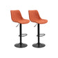 Industrial Bar and Counter Stool Adjustable Height Stool with Pedestal Base in Black Orange Yellow 2 Piece Set Bar Stool(30"H) Clearhalo 'Bar Furniture' 'Bar Stools' 'bar_stools' 'furn' 'furn_bar_stools' 'Furniture' 'furniture_bar_stools' 'Kitchen & Dining Furniture' 4830175