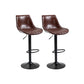 Industrial Bar and Counter Stool Adjustable Height Stool with Pedestal Base in Black Yellow-Brown 2 Piece Set Bar Stool(30"H) Clearhalo 'Bar Furniture' 'Bar Stools' 'bar_stools' 'furn' 'furn_bar_stools' 'Furniture' 'furniture_bar_stools' 'Kitchen & Dining Furniture' 4830176