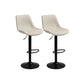 Industrial Bar and Counter Stool Adjustable Height Stool with Pedestal Base in Black Off-White 2 Piece Set Bar Stool(30"H) Clearhalo 'Bar Furniture' 'Bar Stools' 'bar_stools' 'furn' 'furn_bar_stools' 'Furniture' 'furniture_bar_stools' 'Kitchen & Dining Furniture' 4830177