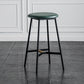 Industrial Backless Bar-stool PU Leather Bar Stool with Metal Legs Green 1 Piece Counter Stool(26"H) Clearhalo 'Bar Furniture' 'Bar Stools' 'bar_stools' 'Furniture' 'furniture_bar_stools' 'Kitchen & Dining Furniture' 4830203