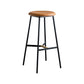 Industrial Backless Bar-stool PU Leather Bar Stool with Metal Legs Clearhalo 'Bar Furniture' 'Bar Stools' 'bar_stools' 'Furniture' 'furniture_bar_stools' 'Kitchen & Dining Furniture' 4830217
