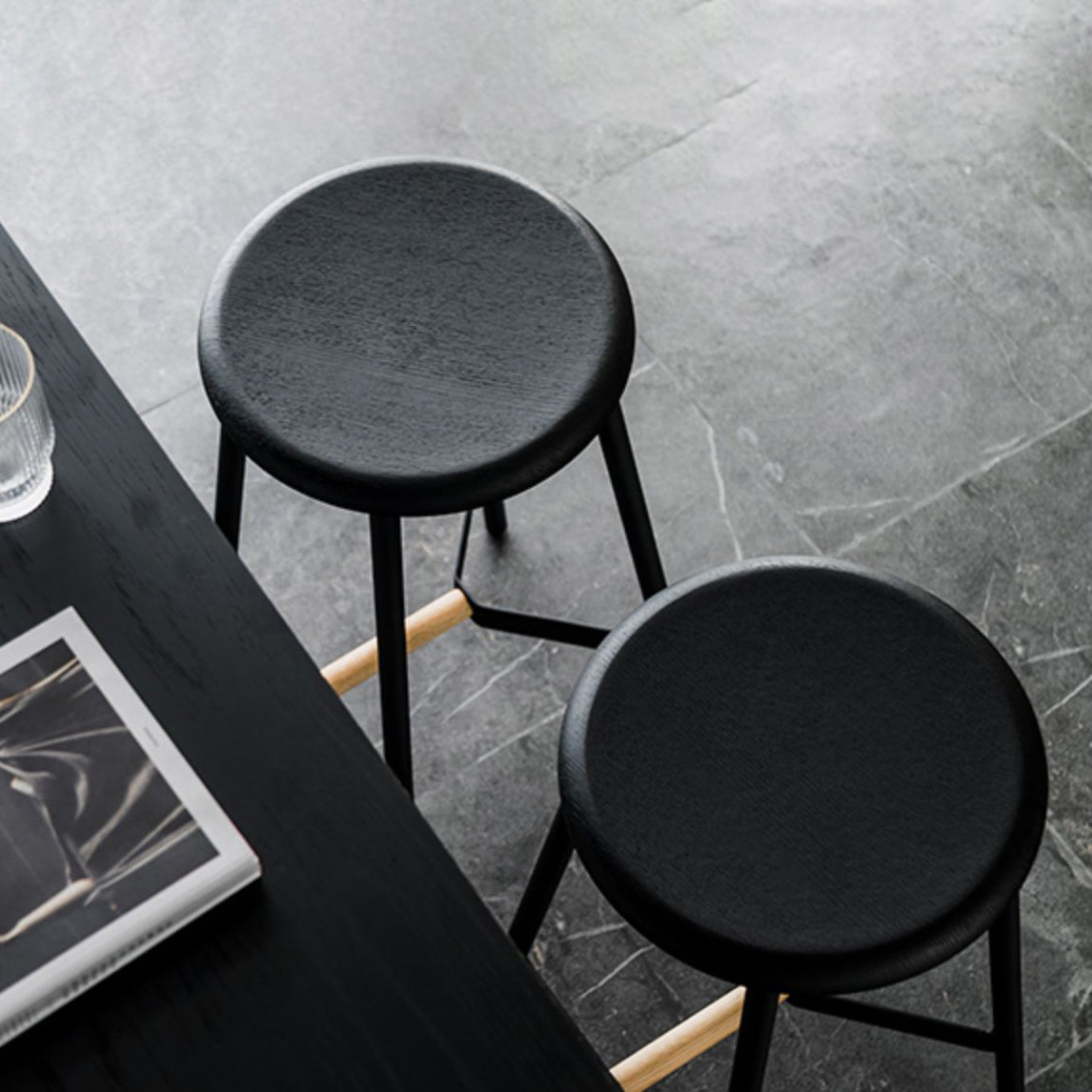 Industrial Backless Bar-stool PU Leather Bar Stool with Metal Legs Clearhalo 'Bar Furniture' 'Bar Stools' 'bar_stools' 'Furniture' 'furniture_bar_stools' 'Kitchen & Dining Furniture' 4830220