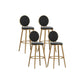 Nordic Style Bar-stool Round Counter Bar Stool with Metal Legs Clearhalo 'Bar Furniture' 'Bar Stools' 'bar_stools' 'furn' 'furn_bar_stools' 'Furniture' 'furniture_bar_stools' 'Kitchen & Dining Furniture' 4830256