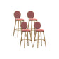 Nordic Style Bar-stool Round Counter Bar Stool with Metal Legs Clearhalo 'Bar Furniture' 'Bar Stools' 'bar_stools' 'furn' 'furn_bar_stools' 'Furniture' 'furniture_bar_stools' 'Kitchen & Dining Furniture' 4830262
