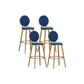 Nordic Style Bar-stool Round Counter Bar Stool with Metal Legs Clearhalo 'Bar Furniture' 'Bar Stools' 'bar_stools' 'furn' 'furn_bar_stools' 'Furniture' 'furniture_bar_stools' 'Kitchen & Dining Furniture' 4830264