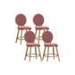 Nordic Style Bar-stool Round Counter Bar Stool with Metal Legs Clearhalo 'Bar Furniture' 'Bar Stools' 'bar_stools' 'furn' 'furn_bar_stools' 'Furniture' 'furniture_bar_stools' 'Kitchen & Dining Furniture' 4830276