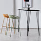 Contemporary Metal Bar Stool Bucket Counter Bar Stool with Metal Legs Clearhalo 'Bar Furniture' 'Bar Stools' 'bar_stools' 'furn' 'furn_bar_stools' 'Furniture' 'furniture_bar_stools' 'Kitchen & Dining Furniture' 4830287