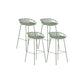 Contemporary Metal Bar Stool Bucket Counter Bar Stool with Metal Legs Green 4 Piece Set Clearhalo 'Bar Furniture' 'Bar Stools' 'bar_stools' 'furn' 'furn_bar_stools' 'Furniture' 'furniture_bar_stools' 'Kitchen & Dining Furniture' 4830293