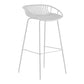 Contemporary Metal Bar Stool Bucket Counter Bar Stool with Metal Legs Clearhalo 'Bar Furniture' 'Bar Stools' 'bar_stools' 'furn' 'furn_bar_stools' 'Furniture' 'furniture_bar_stools' 'Kitchen & Dining Furniture' 4830302