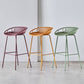 Contemporary Metal Bar Stool Bucket Counter Bar Stool with Metal Legs Clearhalo 'Bar Furniture' 'Bar Stools' 'bar_stools' 'furn' 'furn_bar_stools' 'Furniture' 'furniture_bar_stools' 'Kitchen & Dining Furniture' 4830305