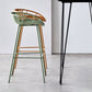 Contemporary Metal Bar Stool Bucket Counter Bar Stool with Metal Legs Clearhalo 'Bar Furniture' 'Bar Stools' 'bar_stools' 'furn' 'furn_bar_stools' 'Furniture' 'furniture_bar_stools' 'Kitchen & Dining Furniture' 4830307