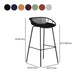 Contemporary Metal Bar Stool Bucket Counter Bar Stool with Metal Legs Clearhalo 'Bar Furniture' 'Bar Stools' 'bar_stools' 'furn' 'furn_bar_stools' 'Furniture' 'furniture_bar_stools' 'Kitchen & Dining Furniture' 4830310