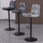Contemporary Liftable Bar-stool PU Leather Bar Stool with Metal Legs Clearhalo 'Bar Furniture' 'Bar Stools' 'bar_stools' 'furn' 'furn_bar_stools' 'Furniture' 'furniture_bar_stools' 'Kitchen & Dining Furniture' 4830314