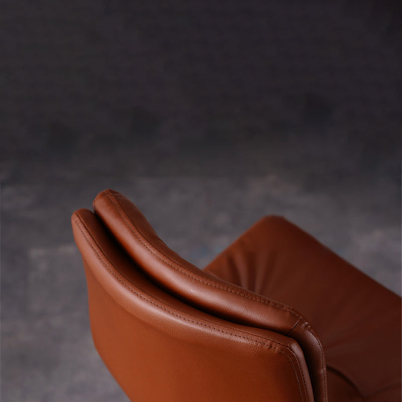 Contemporary Liftable Bar-stool PU Leather Bar Stool with Metal Legs Clearhalo 'Bar Furniture' 'Bar Stools' 'bar_stools' 'furn' 'furn_bar_stools' 'Furniture' 'furniture_bar_stools' 'Kitchen & Dining Furniture' 4830322