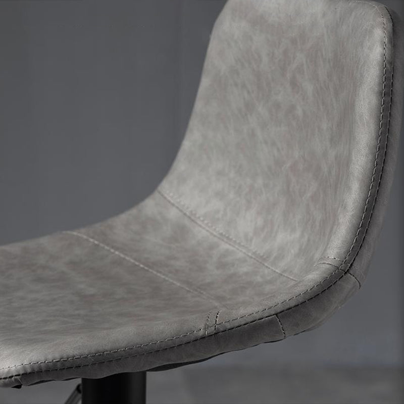 Contemporary Liftable Bar-stool Low Back Bar Stool with Metal Legs Clearhalo 'Bar Furniture' 'Bar Stools' 'bar_stools' 'furn' 'furn_bar_stools' 'Furniture' 'furniture_bar_stools' 'Kitchen & Dining Furniture' 4830352