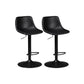 Contemporary Liftable Bar-stool Low Back Bar Stool with Metal Legs Black 2 Piece Set Clearhalo 'Bar Furniture' 'Bar Stools' 'bar_stools' 'furn' 'furn_bar_stools' 'Furniture' 'furniture_bar_stools' 'Kitchen & Dining Furniture' 4830353