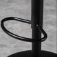 Contemporary Liftable Bar-stool Low Back Bar Stool with Metal Legs Clearhalo 'Bar Furniture' 'Bar Stools' 'bar_stools' 'furn' 'furn_bar_stools' 'Furniture' 'furniture_bar_stools' 'Kitchen & Dining Furniture' 4830354