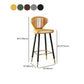 Nordic Glam Style Bar-stool PU Leather Counter Bar Stool with Metal Legs Clearhalo 'Bar Furniture' 'Bar Stools' 'bar_stools' 'furn' 'furn_bar_stools' 'Furniture' 'furniture_bar_stools' 'Kitchen & Dining Furniture' 4830404