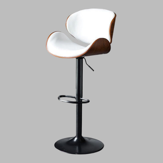 Modern Liftable Bar-stool PU Leather Counter Bar Stool with Metal Legs Clearhalo 'Bar Furniture' 'Bar Stools' 'bar_stools' 'Furniture' 'furniture_bar_stools' 'Kitchen & Dining Furniture' 4830420