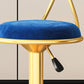 Scandinavian Design Upholstered Bar Stools with Fabric Round Stools with Footrest Clearhalo 'Bar Furniture' 'Bar Stools' 'bar_stools' 'furn' 'furn_bar_stools' 'Furniture' 'furniture_bar_stools' 'Kitchen & Dining Furniture' 4830447