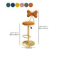 Scandinavian Design Upholstered Bar Stools with Fabric Round Stools with Footrest Clearhalo 'Bar Furniture' 'Bar Stools' 'bar_stools' 'furn' 'furn_bar_stools' 'Furniture' 'furniture_bar_stools' 'Kitchen & Dining Furniture' 4830462