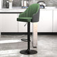 Modern Style Bar-stool PU Leather Counter Bar Stool with Metal Legs for Bristol Gray-Green 1 Piece Clearhalo 'Bar Furniture' 'Bar Stools' 'bar_stools' 'furn' 'furn_bar_stools' 'Furniture' 'furniture_bar_stools' 'Kitchen & Dining Furniture' 4830474
