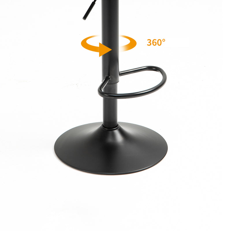 Modern Style Bar-stool PU Leather Counter Bar Stool with Metal Legs for Bristol Clearhalo 'Bar Furniture' 'Bar Stools' 'bar_stools' 'furn' 'furn_bar_stools' 'Furniture' 'furniture_bar_stools' 'Kitchen & Dining Furniture' 4830476